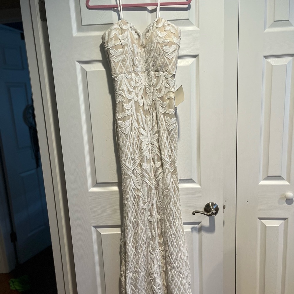 Strapless gown